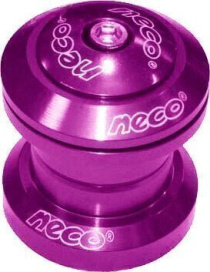 Рулевая колонка NECO H711 1-1/8" A-Head алюм+сталь картридж подшипники СВВ-21 фиолетовый
