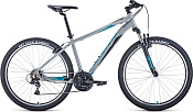 Велосипед FORWARD APACHE 27,5 1.0 (2022) серый/бирюзовый